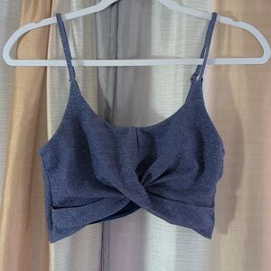 🎉 2 for $20 🎉 Beach Riot Sparkling Navy Twist Sports Bra